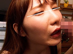 【スク水×イラマ顔射ぬりぬり】スクール水着の従順な奴隷生徒に変態教師がイラマチオで大量顔射！しかもその汚いザーメンを顔面ぬりぬりする！　サンプル画像03